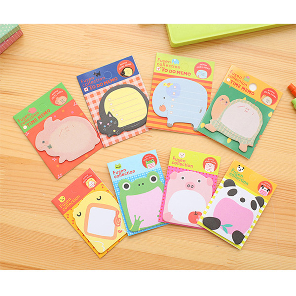 Cute Animals Sticky Notes Novelty Sticky Note Pad Bookmark Memo Index Tab Page Markers