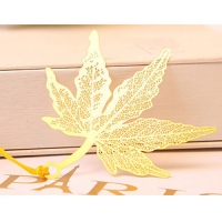 Gold Maple Leaf Leaves Metal Bookmarks For Books Book Markers Gift For Readers