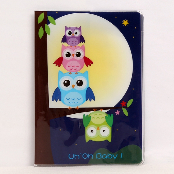 Cute Owls Passport Cover Travel ID Holder Protector Case With Card Ticket Pouch