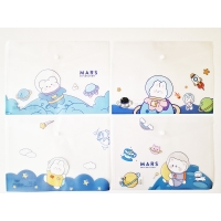 Bears Rabbits Animals Astronaut Fashion A4 Plastic Document Wallets File Folders