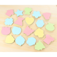 100 Sheets Colourful Vegetables Fruits Love Heart Star Car Shapes Sticky Notes