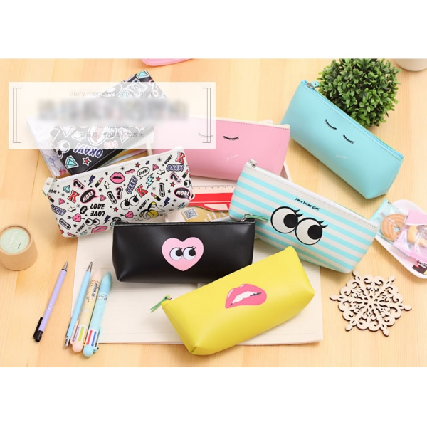 Cute Girls Stylish Flowers Fashion Pencil Cases Cosmetics Makeup Pouch Pen Bags