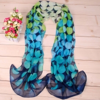 160 50cm Colourful Circles Patterned Print X114 Fashion Ladies Scarves Chiffon Scarf Womens Shawls