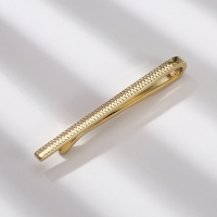 T9-7-001 Mens Metal Silver Gold Tie Clip