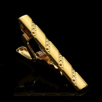 T5-2-013 Mens Metal Silver Gold Tie Clip