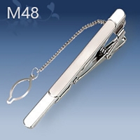 M48 Mens Metal Silver Gold Tie Clip