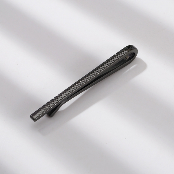 T9-7-004 Mens Metal Silver Gold Tie Clip