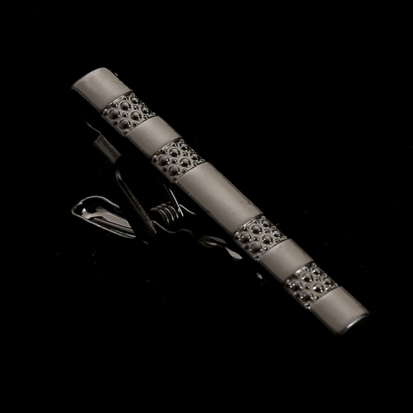 T5-2-006 Mens Metal Silver Gold Tie Clip