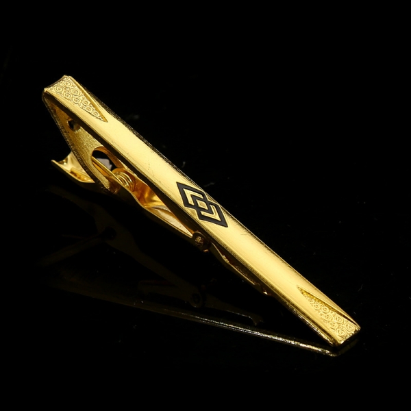 T4-2-008 Mens Metal Silver Gold Tie Clip