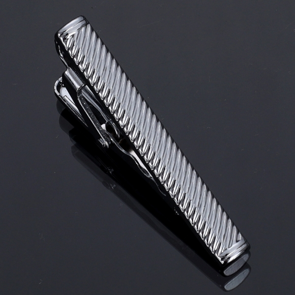 T3-24 Mens Metal Silver Gold Tie Clip