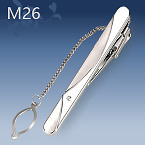 M26 Mens Metal Silver Gold Tie Clip