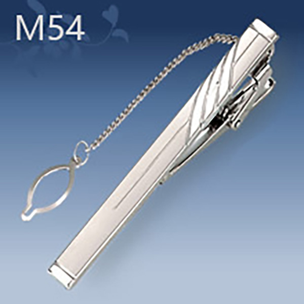 M54 Mens Metal Silver Gold Tie Clip