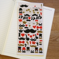 Funny Moustaches Stickers