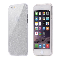 Glitter Silver With Glitter iPhone 6 Plus 6S Plus Phone Case
