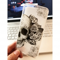 Skull and Rose Soft Case iPhone 5 5S Phone Case