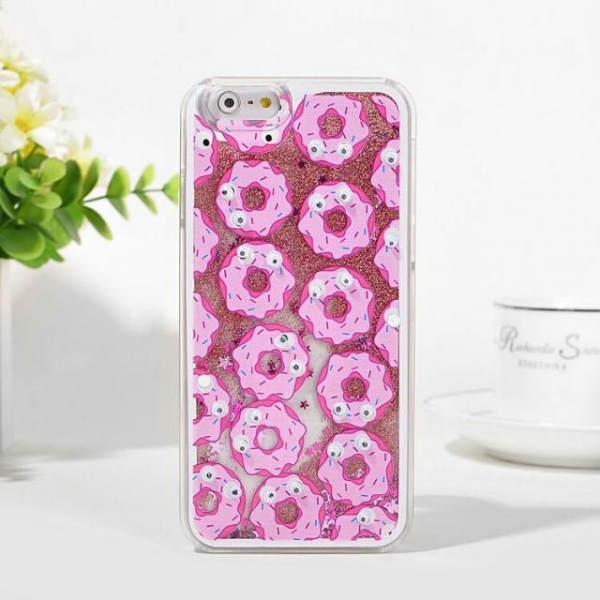 Glitter Liquid - Doughnuts iPhone 7 8 Soft Hard Phone Case Cover Clearance Offer