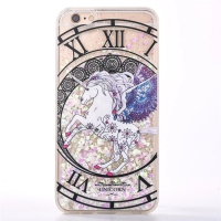 Glitter Liquid Unicorn Pink Love Hearts iPhone 7 8 Soft Hard Phone Case Cover Clearance Offer