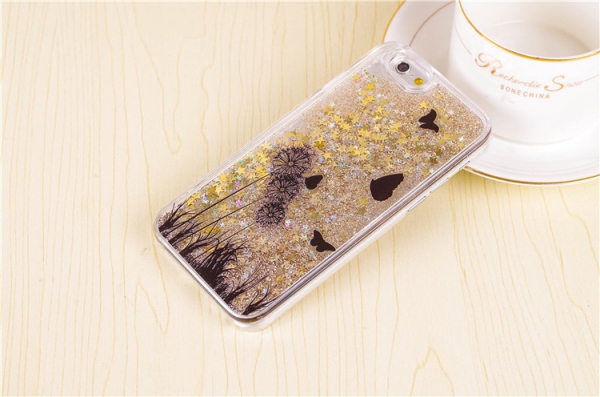 Flowers Butterflies Gold iPhone 6 Plus 6S Plus Phone Case
