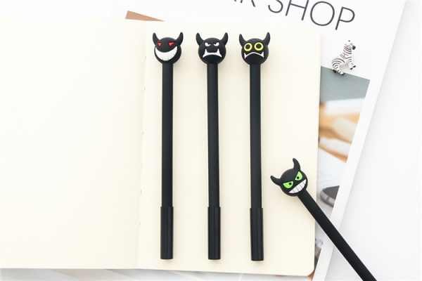 Black Devil Monsters Novelty Ballpoint Gel Pens Cool Funky School Supply Party Gift Bag Fillers