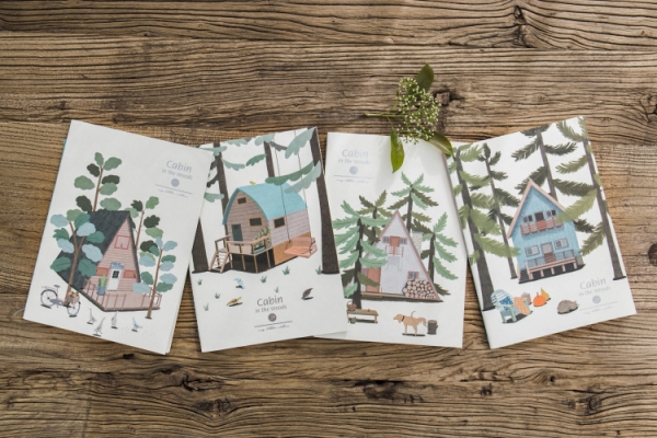 Luxury Holiday Cottages Countryside Wooden Cabin B5 Notebooks Large Note Books