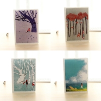 Little Red Riding Hood In Forest Cute B5 Size Large Notebooks Notepads Notes Pad