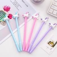 6pk Cute Unicorns Ballpoint Gel Pens Funky School Supply Party Gift Bag Fillers