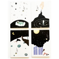 Galaxy Night Sky A5 Lined Page Notebooks