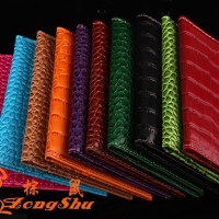 Luxury Crocodile Skin Effect Coloured PU Leather Passport Cover Travel ID Holder Wallet