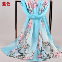 Flowers Floral Fashion Ladies Scarves Chiffon Scarf Womens Shawls X439