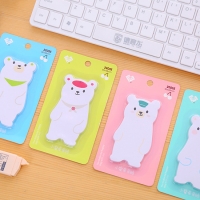 Dog Cat Polar Bear Animals Cute Sticky Notes Pad Memo Index Tab Page Markers