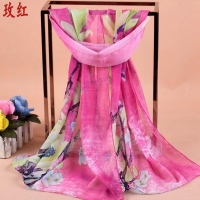 Flowers Fashion Ladies Scarves Chiffon Scarf Womens Shawls X395