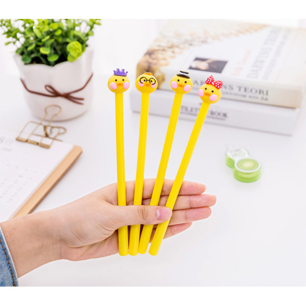 Yellow Chicks Ducklings Ballpoint Gel Pens Funky Kids Party Gift Bag Fillers