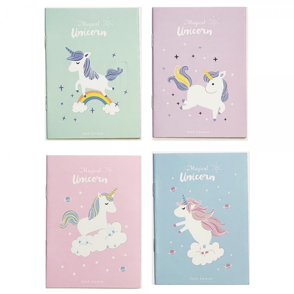 4pk Unicorn Cute Mini Notebooks Small Notepads Notes Pad Pocket Memo Pads