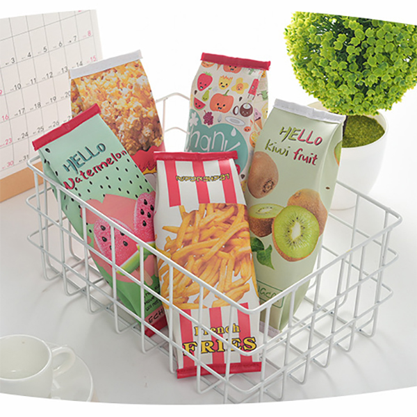 Cinema Snacks Fast Food Chips Popcorns Ice Lolly Fruits Cute Pencil Cases