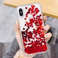 Floating Hearts Red iPhone 12 and 12 Pro Phone Case