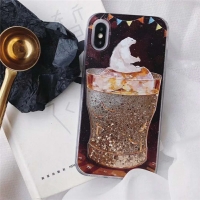Glitter Liquid - Bear A iPhone XR Phone Case