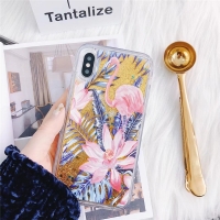 Glitter Liquid - Flamingo C iPhone XR Phone Case