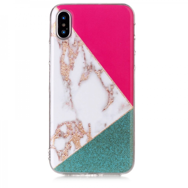 Marble Effect Q iPhone XR Phone Case