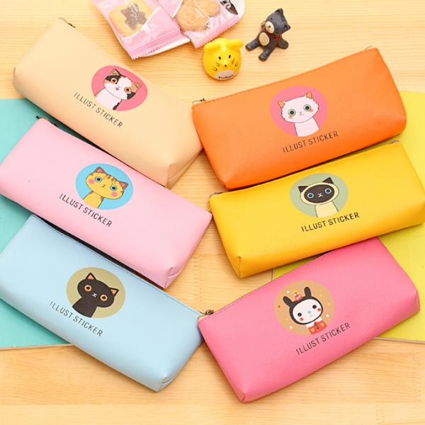 Kitten Cat Cute Pencil Cases Cosmetics Make Up Bags Pen Pouches