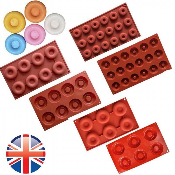 Large Doughnuts Mini Donuts Silicone Mould Chocolate Fondant Jelly Ice Cube Mold