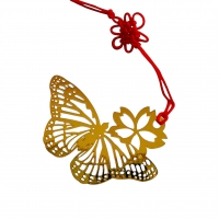 Gold Butterfly Cherry Blossom Flower Metal Cute Bookmarks For Books Book Marker