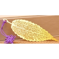 Gold Maple Leaf Leaves Metal Cute Bookmarks For Books Book Markers Readers Gift