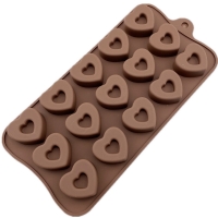 15 Love Hearts Silicone Mould Chocolate Fondant Jelly Ice Cube Mold