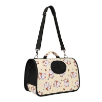Fortune Cat Ventilated Pet Travel Bag Cat Carrier Soft Crate Puppies Small Dogs