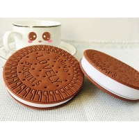 Novelty Scented Chocolate Cookie Biscuit Shape Small Notebook Pocket Memo Pad