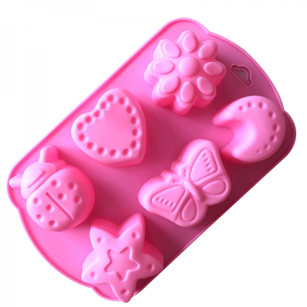 Butterfly Heart Moon Star Ladybird Flower Silicone Mould Chocolate Fondant Jelly