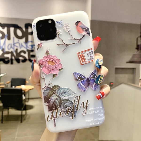 Flowers Bird Butterfly iPhone 11 Pro Phone Case