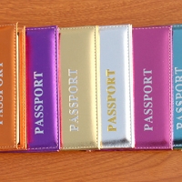 Glossy Colour Cute Passport Cover Travel ID Holder Case With Card Ticket Pouch