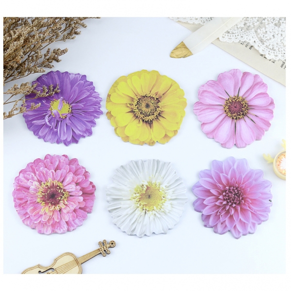 Vivid Garden Flowers Shaped Cute Sticky Notes Pad Novelty Bookmarks Page Markers