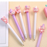 4pk Cute Animals Fox Ballpoint Gel Pens Funky Kids Party Gift Bag Fillers